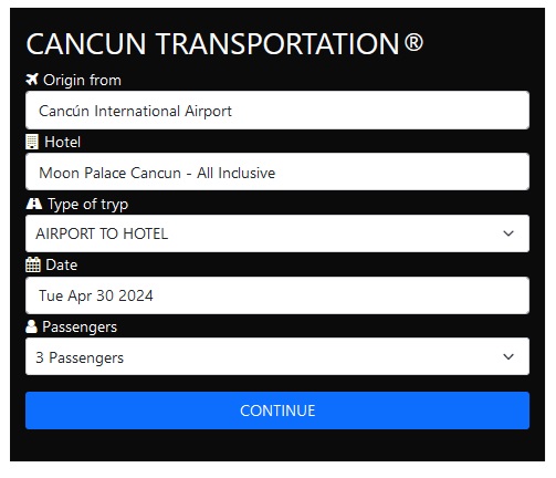 transportation from cancun airport to riu dunamar