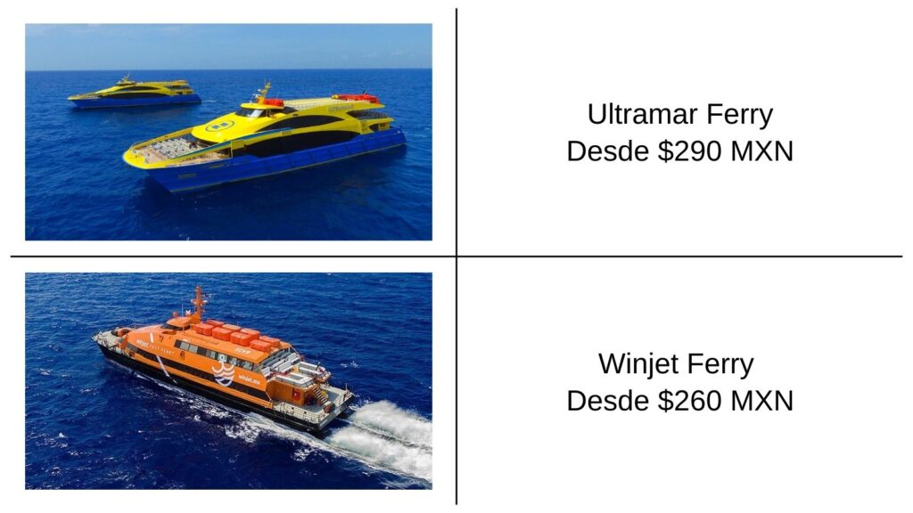 Prix ferry Playa del Carmen - Cozumel