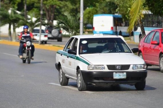 Taxis publicos en cancun