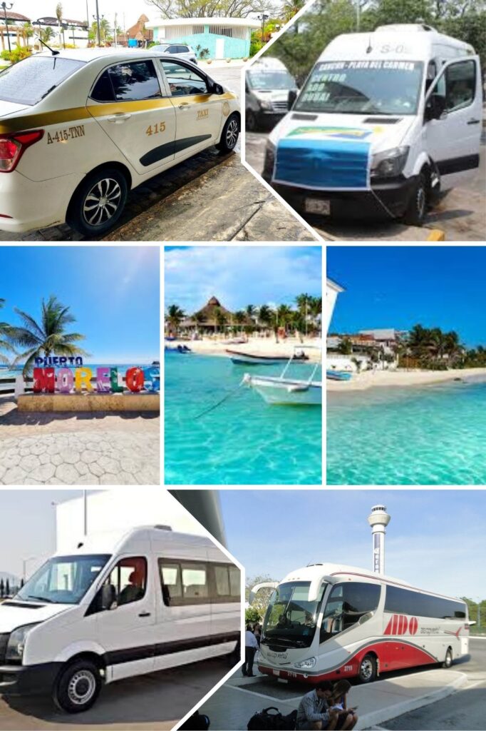 transporte de puerto morelos a playa del carmen